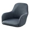Curved Back Elastic Chair Cover Wear Resistant Non-Fading Solid Color Chair Slipcover
