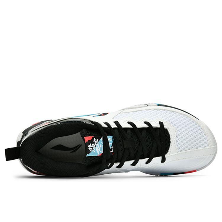 Li-Ning Ground Flight II Lite нескользящие износостойкие низкие кроссовки для бадминтона унисекс белые AYTT003-2