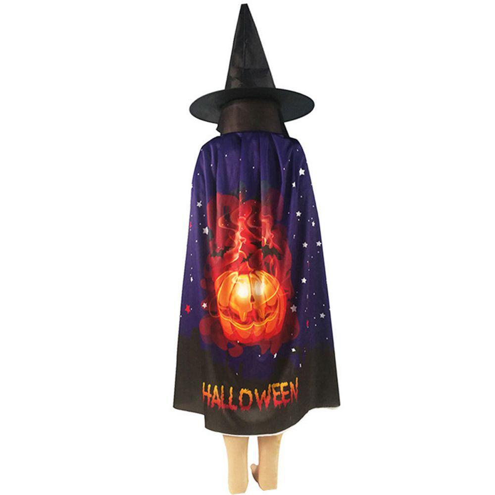 Party Pumpkin Costume Ghost Cosplay Wizard Terrifying Clothing Children's Cloak Halloween Cloak