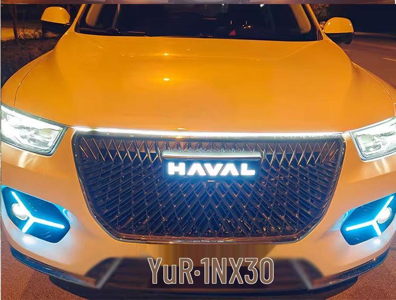 Светодиодные динамические дневные ходовые огни для Haval F7/M6/H6/F4/H2/H9, модификация с логотипом автомобиля First Love