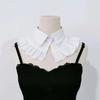Daily Wear College Style Poio Collar Versatile Lotus Edge Sweet Fake Collar Women'S Shirt Fake Collar