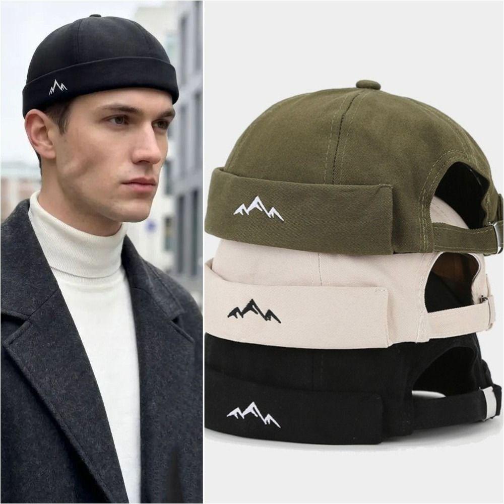 Vintage Dome Melon Cap Hip Hop Brimless Skullies Cap Fashion Beanie Hat Unisex