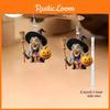 Halloween Theme Witch Broom And Pumpkin Pattern Women Earrings For Women Holiday Party Decor