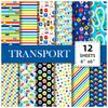 12 Blue Cute Wind Diy Album Scrapbook Paper Hand Account Material Paper Background Paper Pattern