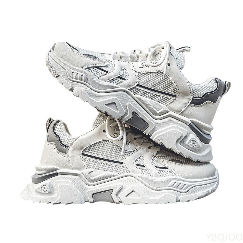 Мужская обувь лето дышащая новая трендовая универсальная спортивная обувь Модные повседневные кроссовки на толстой подошве, увеличивающие рост