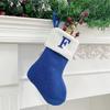 Christmas Stockings Small Embroidered Letter Knitted Xmas Hanging Stocking Decorations Christmas Party Decor