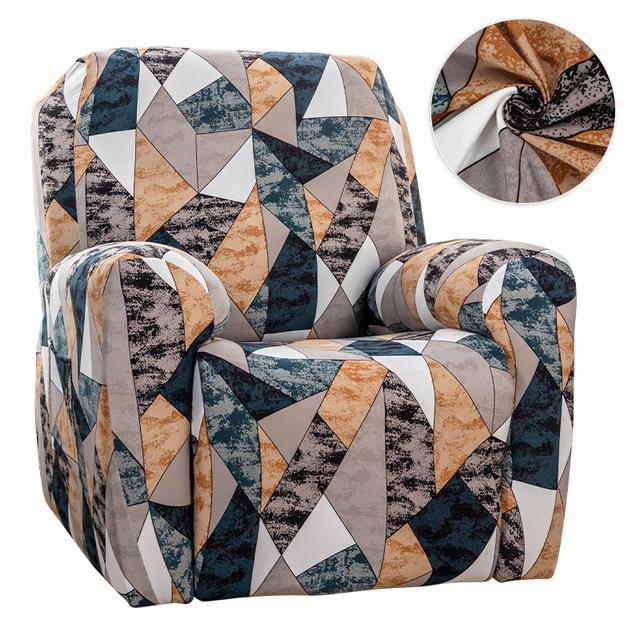 Чехол для дивана-реклайнера с принтом, эластичный чехол для сидений с откидной спинкой для гостиной, нескользящий чехол для отдыха, чехлы на кресла для ленивого мальчика для домашнего декора