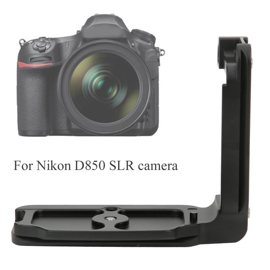 Aluminum Alloy Horizontal Vertical Shooting L Shape Quick Release Plate Bracket Hand Grip for Nikon