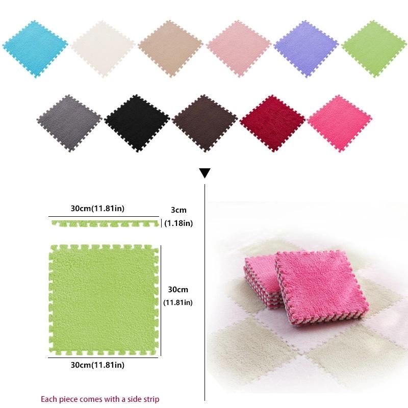 10/20 шт. 30*30 см ковры для гостиной, прикроватные детские мягкие волшебные плюшевые головоломки, толстые моющиеся коврики для ползания