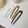 1 шт. Минималистичная заколка для волос U-образной формы, модные палочки для волос, женский пластиковый женский головной убор, аксессуары