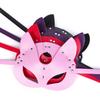 1pc Rivet Embellished Multi-color Leather Cat Ear Mask Is A Must-have Artifact For Trendsetters Going Out To Parties and Dances