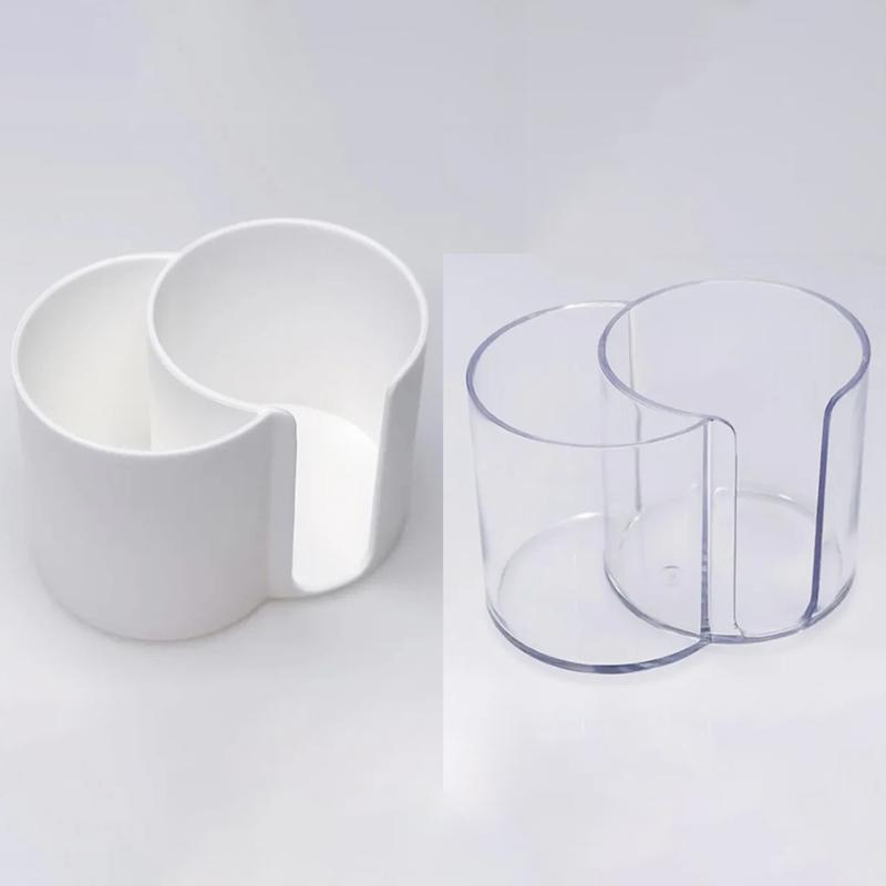 2 в 1 Прозрачные ватные диски, тампоны, диспенсер для макияжа, держатель, органайзер, контейнер, многофункциональный органайзер для косметики