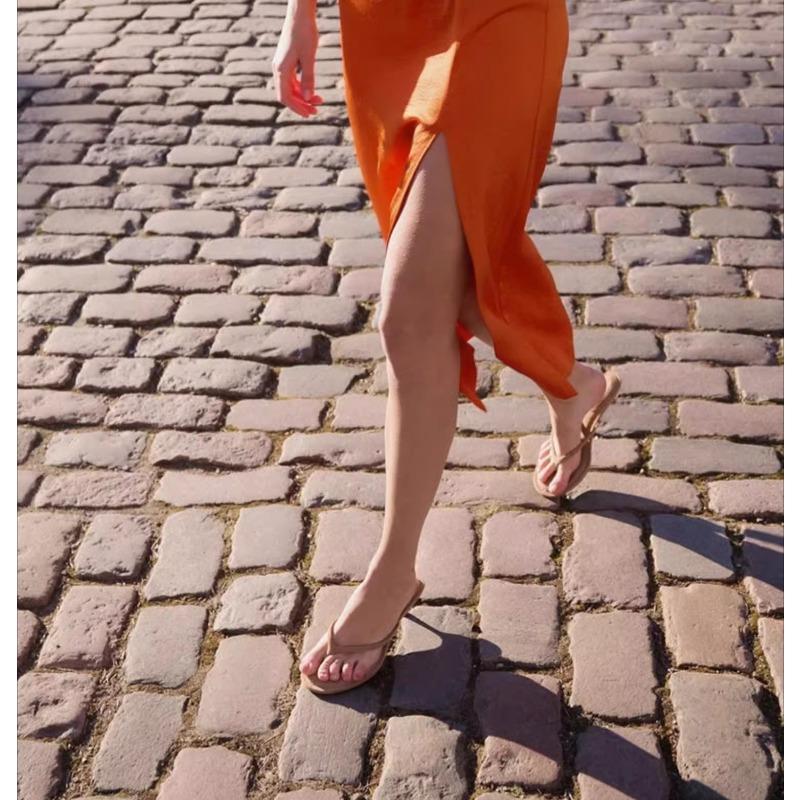 Fashion Summer Fashion Thin Heels Slippers Women Clip Toe Casual Sandals Flip Flops Shoes Zapatos De Mujer