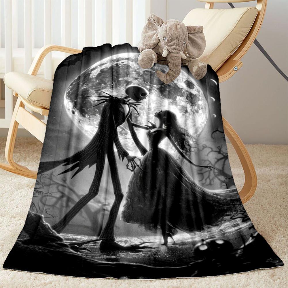 Christmas Nightmare Blanket Durable Comfort Suitable for Chair Office Chair Bed for All Seasons Modern Style Birthday Christmas Gift Blanket