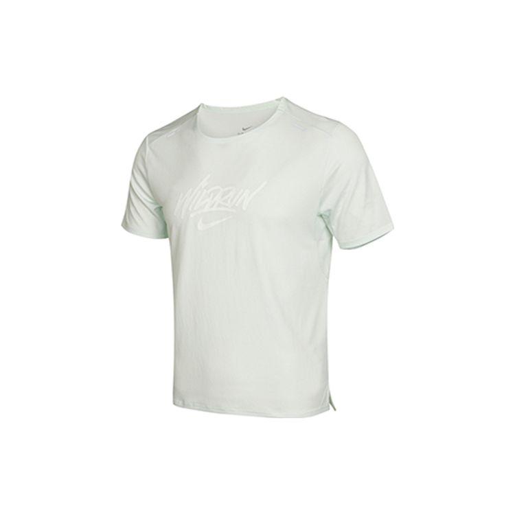 Nike Rise 365 Wild Run Running Повседневная футболка с короткими рукавами Мужские топы Свеже-зеленый DA1169-394