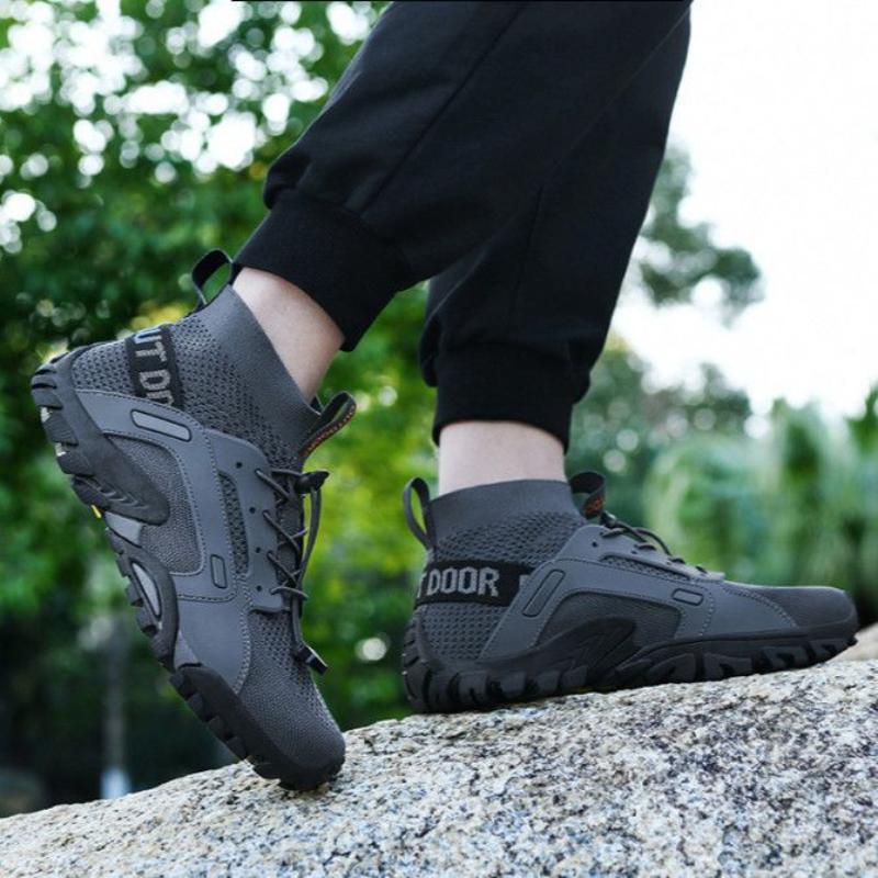 Летняя уличная обувь для хайкинга и ходьбы по воде для мужчин и женщин, дышащая сетчатая обувь из плетеного материала, повседневная обувь для хайкинга, нескользящая быстросохнущая обувь
