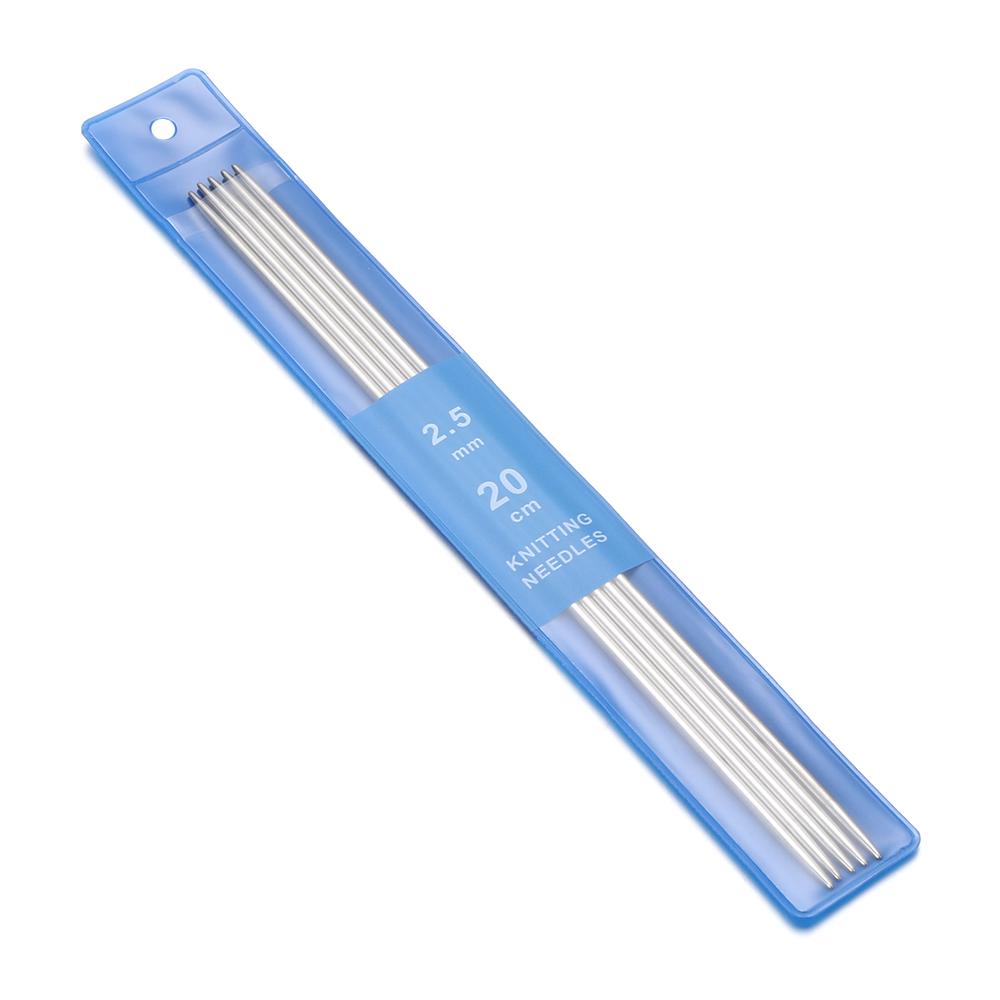 Швейные принадлежности Набор для рукоделия Крючки для вязания Металлические спицы для вязания Прямые спицы Инструменты для вязания