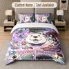 Spy × Family 3Pcs Bedding Set, Personalized Custom Name Text, 1 Duvet Cover & 2 Pillowcases For Bedroom
