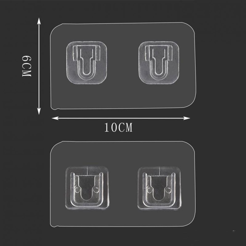 Бесшовный органайзер для хранения Без пробивания Наклейка для вилки Фиксатор вилки Прозрачный держатель для розетки