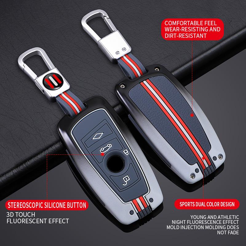 Zinc Alloy Car Key Case Cover Shell Fob For BMW G05 X5 G30 G12 G11 G32 G31 5 7 Series I8 I12 I15 G01 X3 G02 G07 Car Accessories