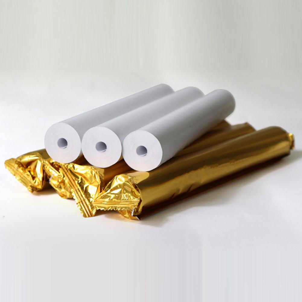 5 Rolls Photo Printing Paper Inkless 210x30mm Thermal Printing Paper Rolls Oil Resistance White Printer No Toxic for Home Office