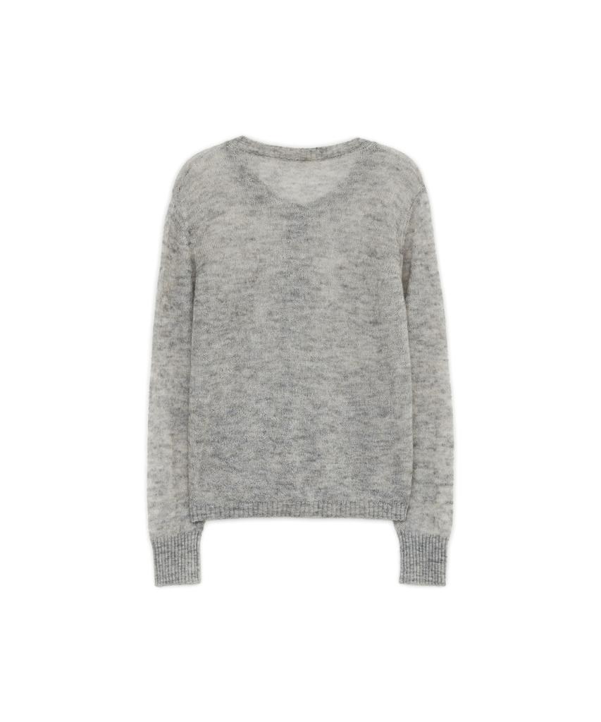SUNBURNPROJECT Mohair Sheer Cardigan, Melange Gray