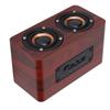 Wooden Bluetooth Speaker Retro Wireless Subwoofer AUX Stereo Speaker for Home TabletBrown Wood Grain Color