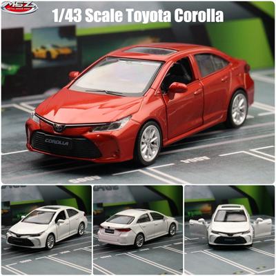 1/43 Toyota Corolla Hybrid Игрушечный Автомобиль Для Детей Металлическая Литая Модель 1:43 Миниатюрные Модели Инерционные Образовательная Коллекция Подарок Мальчикам