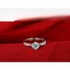 Wedding Diamond Ring Luxury Heart Claw Slightly Inlaid Fashion Couple Women's Ring