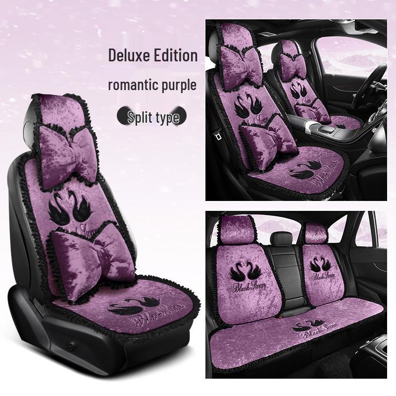 Теплая плюшевая подушка на сиденье для BYD Yuan, Song Pro, Qin Plus DMI, Dolphin, Seal, Destroyer 05