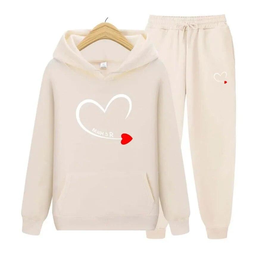 Толстовка с принтом King Queen для пар, толстовка с длинными рукавами, брюки для бега, лоскутный костюм для фитнеса и бега, повседневная одежда