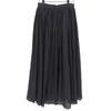 ebure Wrinkle Voile Gathered Long Skirt, Women's, Black, Size 36 skirt 36 blackUsed