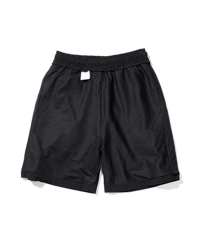 MASSNOUN D-Ring Nylon Cargo Shorts Mstsp004-Bk