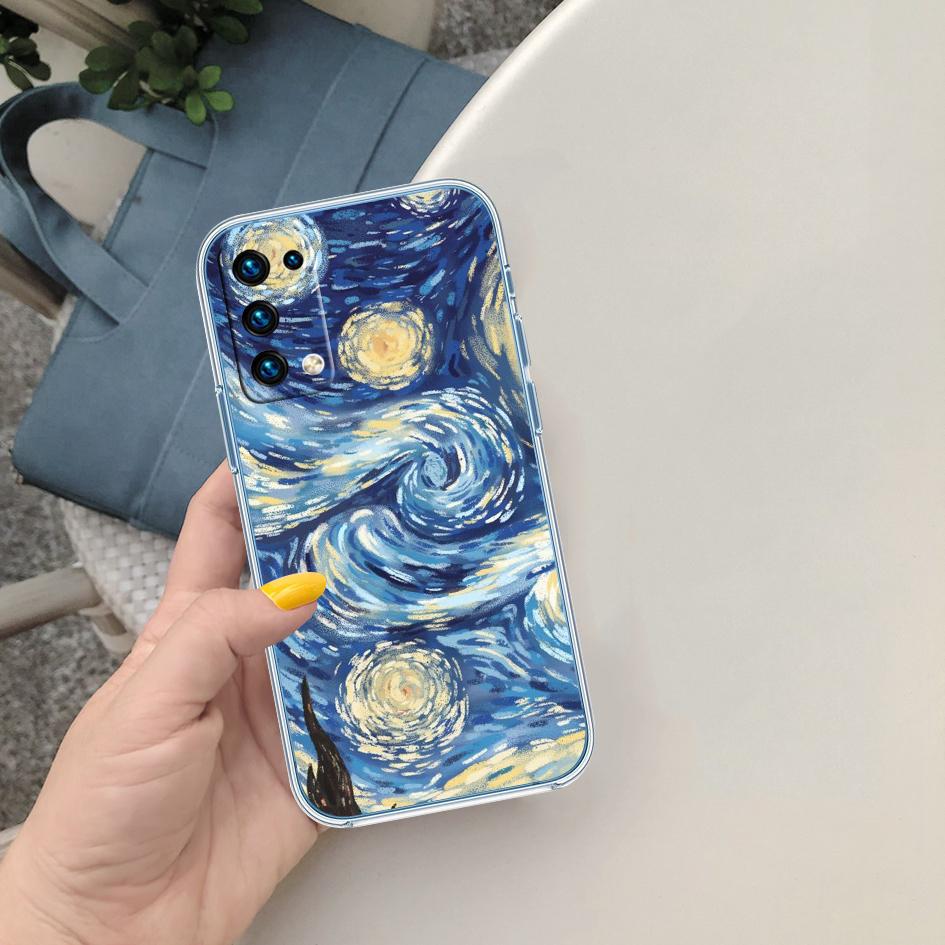 Чехол для телефона BF101 Звездная ночь Ван Гог для Motorola Moto G7 G8 G9 G84 G85 G73 G24 G15 Z2 Play Power Plus