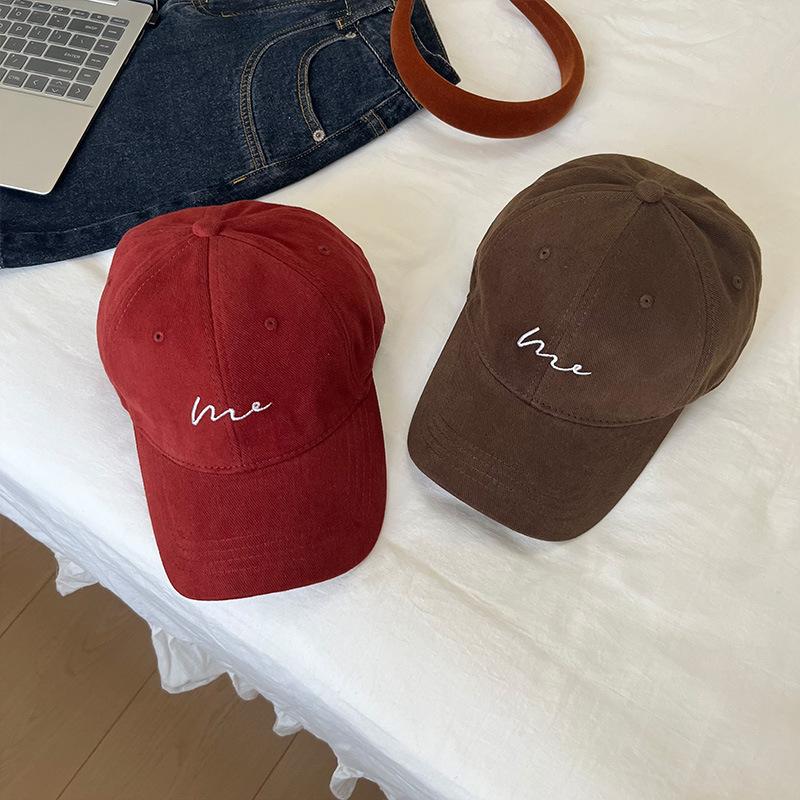 Hat women's sunshade large head circumference baseball cap men's trendy niche styleclassyeasiest for match sports k-style peaked 