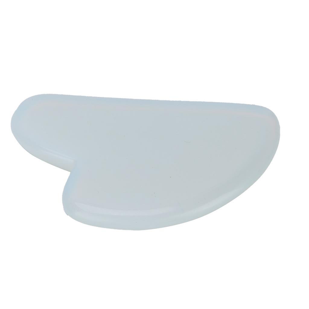 Доска Гуа Ша Белый Опал Камень Форма Сердца Скребковый Массажный Инструмент для Лица Шеи Тела