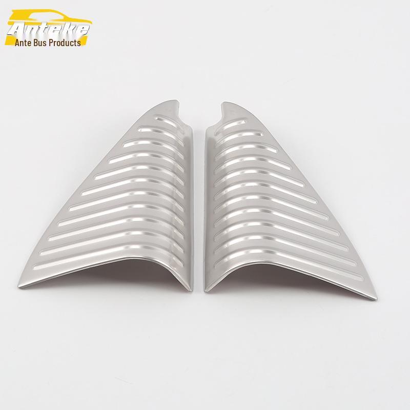 T-Roc 18 Front Pillar Stainless Steel Decorative Panel Triangle Sticker Accessory