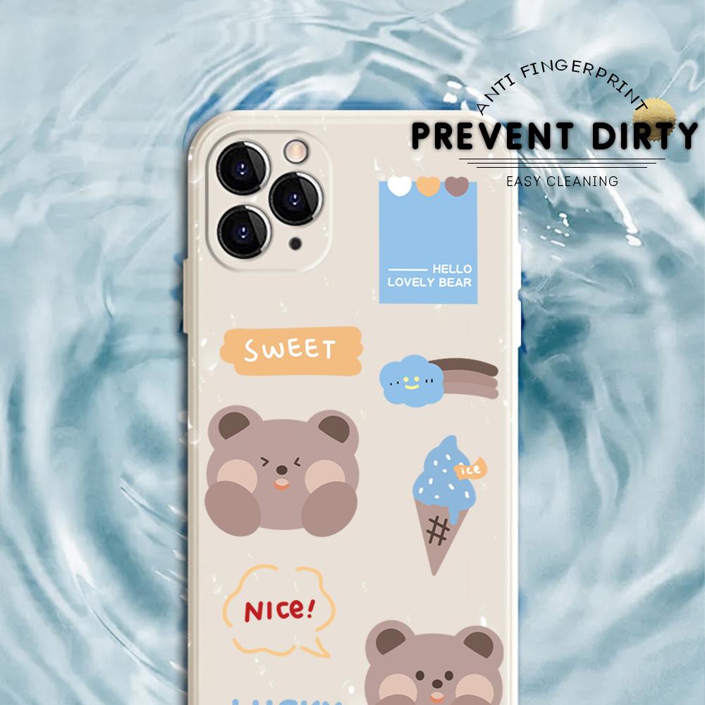 Чехол для телефона с мультяшным красочным узором, квадратный, жидкий, силикон, TPU, полное покрытие камеры, противоударный защитный чехол для Xiaomi Redmi iPhone