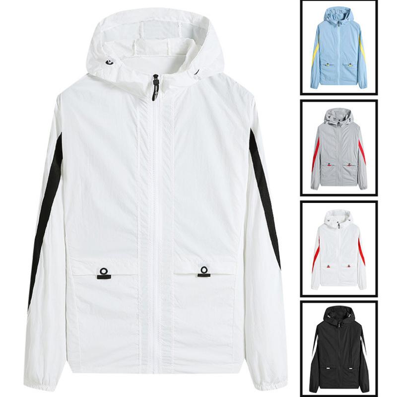 Солнцезащитная одежда мужская летняя повседневная уличная одежда для пар с капюшоном солнцезащитная одежда куртка тонкая секция
