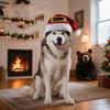 Warm Pet Christmas Hat Red Pet Costume Kitten Accessory Pet Headwear  Cosplay Party