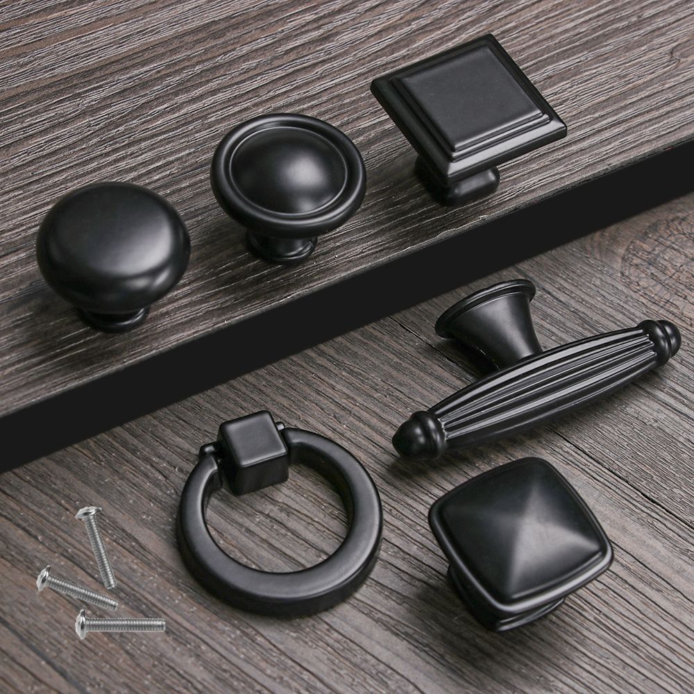Variety Style Black Series Dresser Cabinet Drawer Knob Wardrobe Pulls Door Handle Cabinet Pulls