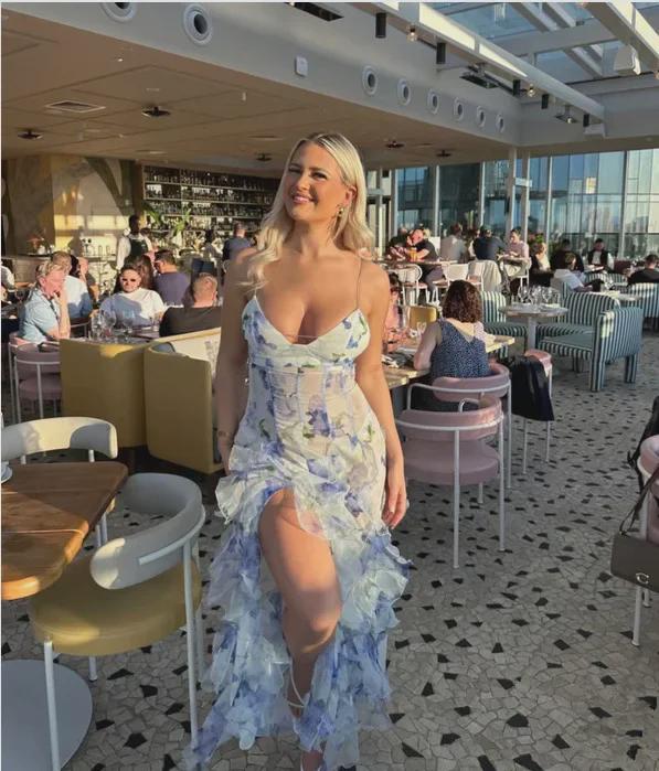 Женское вечернее платье без бретелек из шифона «Сказка», весна/лето 2024 г. — европейская и американская мода