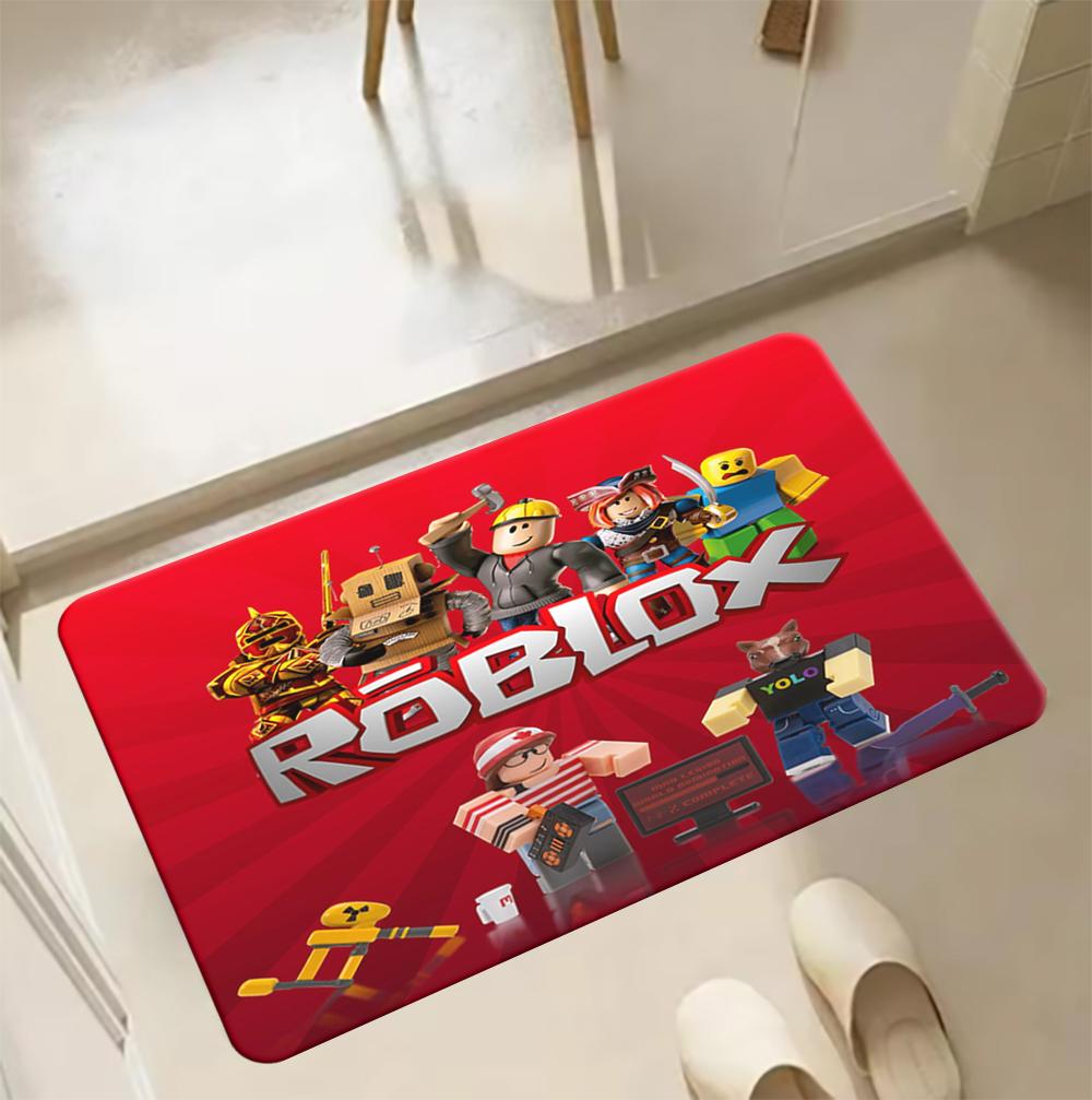 ROBLOX Creative Printed Carpet for Living Room Home Leisure Area Anti-slip Rug Bedside Soft Floor Mats Indoor Extrance Doormat
