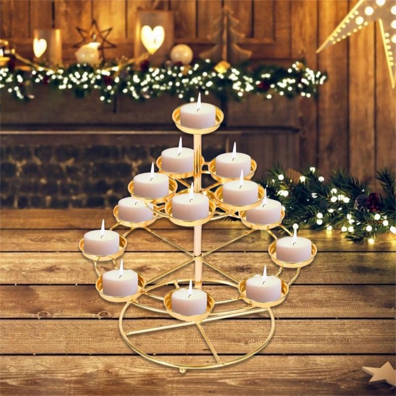 1 шт. 3-ярусный 14 ламп Домашний настольный centerpiece Масляная лампа Настольное украшение Подсвечник Масляная лампа Подсвечник