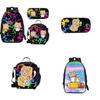 Lankybox Cartoon Lunch Bag Set 3 Piece Shoulder Backpack Package