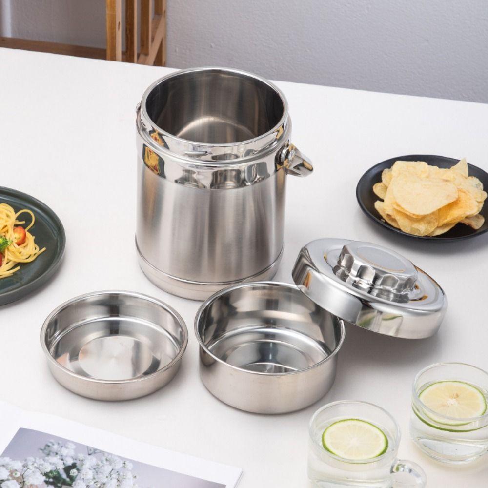 Large Capacity Food Storage Containers 1.3/1.9L Insulated LunchBox Thermos Lunch Box  School