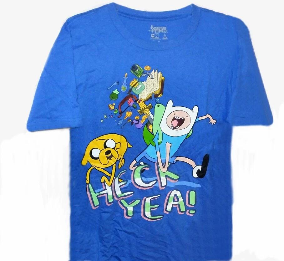 Adventure Time Short Sleeve Blue T-Shirt 18 XLARGE Child New Finn & Jake