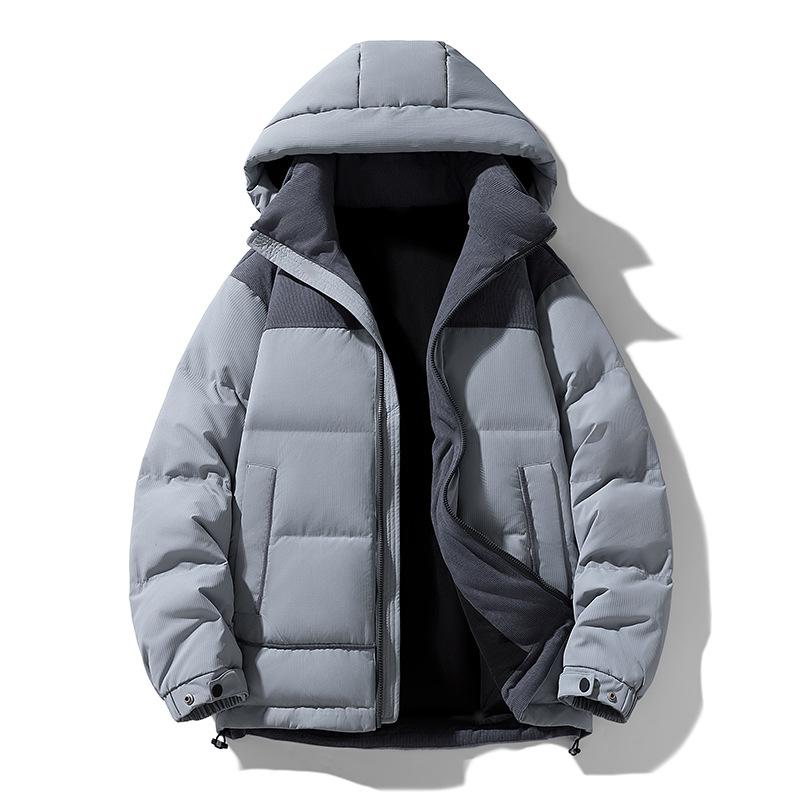 Зимняя новая пуховая куртка мужская пух белой утки молодежная повседневная с капюшоном утолщенная теплая пуховая мужская куртка