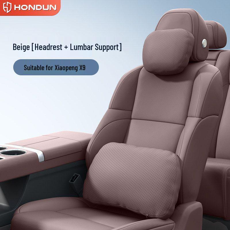 Xiaopeng X9 Headrest Lumbar & Neck Support Pillow - Car Interior Essential Accessory