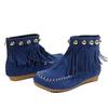 Ankle Boots for Women Short Trend Studded Cowboy Western New Rock Punk Flat Stylish Plus Size Offers Booties for Modern